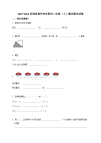 2022_2023河南省焦作市沁阳市二年级（上）期末数学试卷-学生用卷