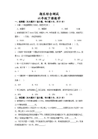 期末综合测试(试题)-六年级下册数学北师大版