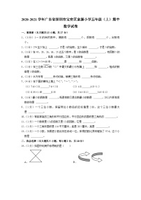 广东省深圳市宝安区富源小学2020-2021学年五年级上学期期中数学试卷