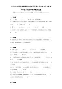 2022-2023学年新疆维吾尔自治区乌鲁木齐市新市区人教版六年级下册期中测试数学试卷（含答案解析）