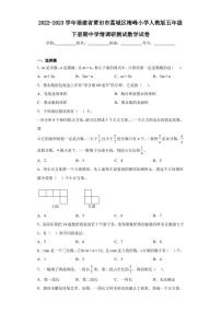 2022-2023学年福建省莆田市荔城区梅峰小学人教版五年级下册期中学情调研测试数学试卷（含答案解析）