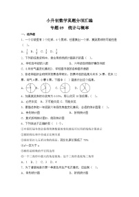 小升初数学真题分项汇编专题09统计与概率