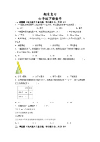 期末复习（试题）苏教版六年级下册数学+