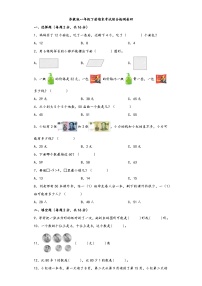 【期末考试】苏教版一年级数学下册期末考试综合检测卷四