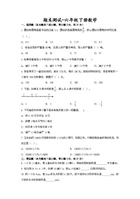 期末测试（试题）-六年级下册数学人教版