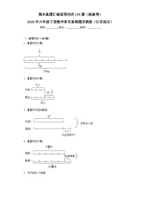 2023年六年级下册数学期末专练苏教版（江苏南京）-看图列式