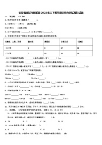 安徽省宣城市郎溪县2023年三下数学期末综合测试模拟试题含解析