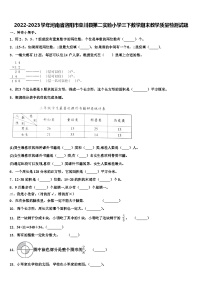 2022-2023学年河南省洛阳市栾川县第二实验小学三下数学期末教学质量检测试题含解析