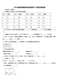 2023届安徽省阜阳市颍东区数学三下期末经典试题含解析