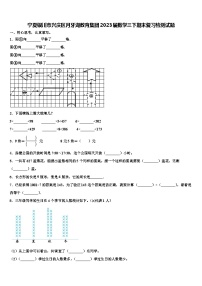 宁夏银川市兴庆区月牙湖教育集团2023届数学三下期末复习检测试题含解析