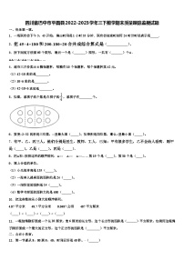 四川省巴中市平昌县2022-2023学年三下数学期末质量跟踪监视试题含解析