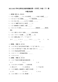 2022-2023学年吉林省白城市通榆县第一大学区二年级（下）期中数学试卷