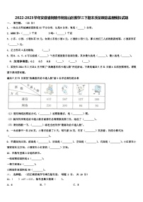 2022-2023学年安徽省铜陵市铜官山区数学三下期末质量跟踪监视模拟试题含解析