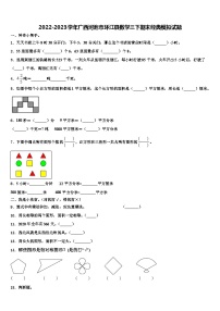 2022-2023学年广西河池市环江县数学三下期末经典模拟试题含解析