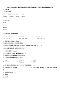 2022-2023学年黑龙江省哈尔滨市呼兰区数学三下期末质量检测模拟试题含解析