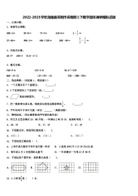 2022-2023学年湖南省岳阳市岳阳县三下数学期末调研模拟试题含解析