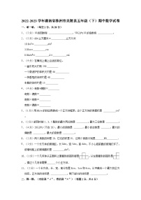 2022-2023学年湖南省株洲市炎陵县五年级（下）期中数学试卷