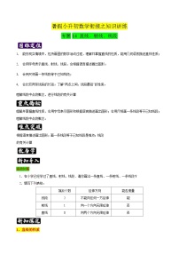 专题14《直线、射线、线段》知识讲练-暑假小升初数学衔接（人教版）