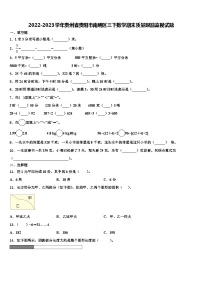 2022-2023学年贵州省贵阳市南明区三下数学期末质量跟踪监视试题含解析