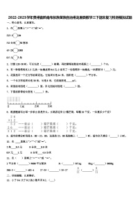 2022-2023学年贵州省黔南布依族苗族自治州龙里县数学三下期末复习检测模拟试题含解析