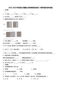 2022-2023学年重庆市酉阳土家族苗族自治县三下数学期末统考试题含解析