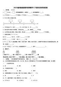 2023届河南省信阳市新县数学三下期末达标检测试题含解析