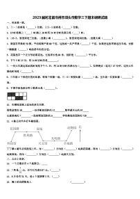 2023届河北省沧州市泊头市数学三下期末调研试题含解析