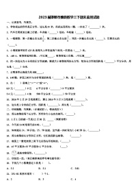 2023届邯郸市魏县数学三下期末监测试题含解析