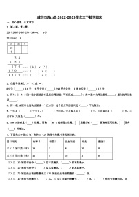 咸宁市通山县2022-2023学年三下数学期末含解析