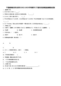 宁夏回族银川市灵武市2022-2023学年数学三下期末质量跟踪监视模拟试题含解析