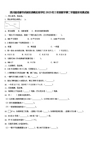 四川省成都市武侯区西蜀实验学校2023年三年级数学第二学期期末经典试题含解析