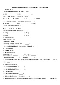 安徽省宿州市泗县2022-2023学年数学三下期末考试试题含解析