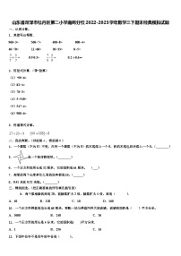 山东省菏泽市牡丹区第二小学南苑分校2022-2023学年数学三下期末经典模拟试题含解析