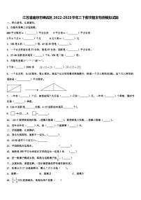 江苏省南京市栖霞区2022-2023学年三下数学期末检测模拟试题含解析