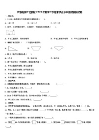 江苏南京江北新区2023年数学三下期末学业水平测试模拟试题含解析