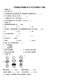 江苏省宿迁市沭阳县2022-2023学年数学三下期末含解析
