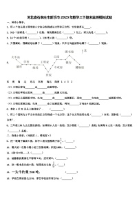 河北省石家庄市新乐市2023年数学三下期末监测模拟试题含解析