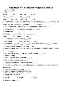河北省秦皇岛市2023年三年级数学第二学期期末学业水平测试试题含解析