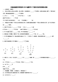 河南省南阳市桐柏县2023届数学三下期末质量检测模拟试题含解析