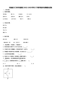 河南省三门峡市湖滨区2022-2023学年三下数学期末经典模拟试题含解析