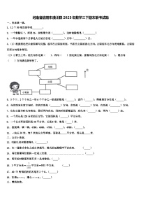 河南省信阳市潢川县2023年数学三下期末联考试题含解析