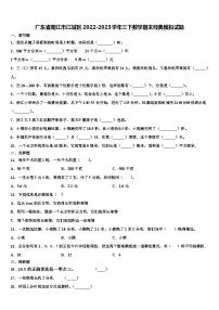 广东省阳江市江城区2022-2023学年三下数学期末经典模拟试题含解析