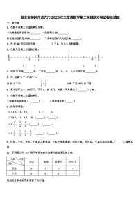 湖北省黄冈市武穴市2023年三年级数学第二学期期末考试模拟试题含解析