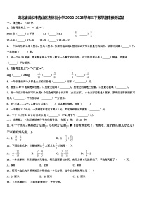 湖北省武汉市青山区吉林街小学2022-2023学年三下数学期末预测试题含解析