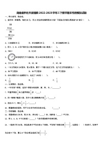 湖南省怀化市溆浦县2022-2023学年三下数学期末检测模拟试题含解析