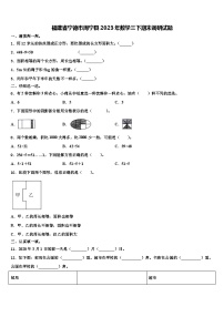 福建省宁德市周宁县2023年数学三下期末调研试题含解析