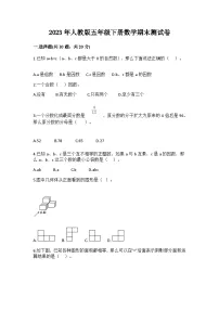 2023年人教版五年级数学下册期末测试卷(附答案)