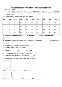 辽宁省锦州市凌海市2023届数学三下期末质量检测模拟试题含解析