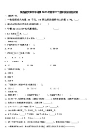 陕西省安康市平利县2023年数学三下期末质量检测试题含解析