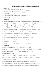 运城市芮城县2023届三下数学期末监测模拟试题含解析